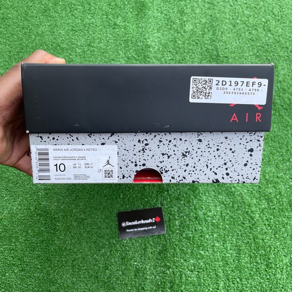 -Edm- 👾*NEW* Air Jordan 4 Retro “Canyon Purple” (Sz 8.5) - Picture 10 of 10